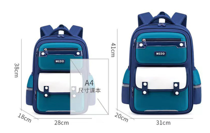 Sac à dos d'école pour enfants, sac d'étudiant en toile, sac pour ordinateur portable imperméable | 2819 