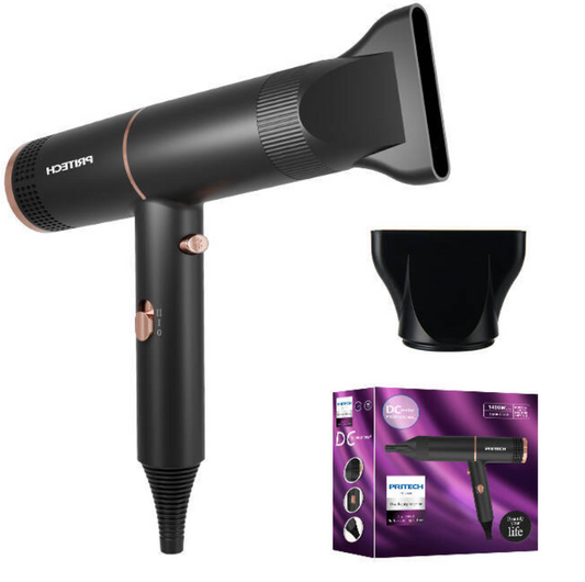 Professional 1200-1400W Hair Dryer Two-Speed DC Motor with VDE Plug for Salon-Quality Styling | TC-2853