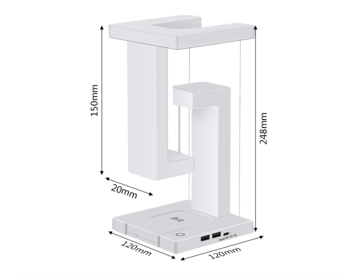 Lampada da scrivania a LED con ricarica wireless antigravità a levitazione | 2238 