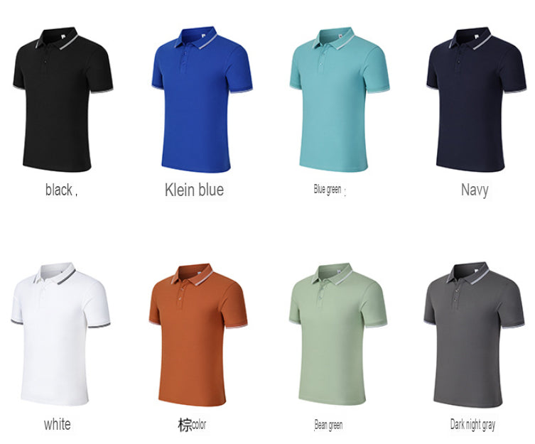 Men 100% Cotton Polo T-Shirt Short Sleeves Polo Shirt Tops |  JH-S6001