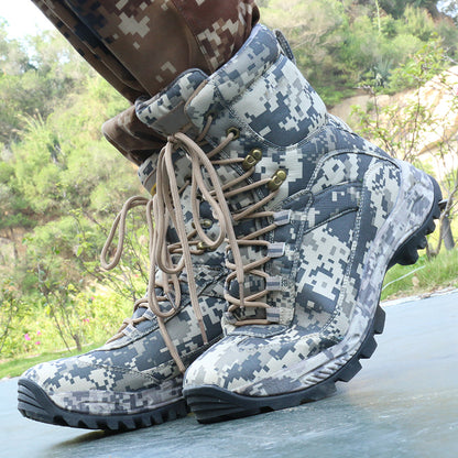 Bottes d'entraînement camouflage à fermeture éclair latérale pour hommes | Q3