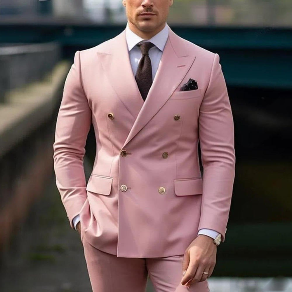 Men's Premium 2pcs Suits – Formal Wedding Groom Attire | 001