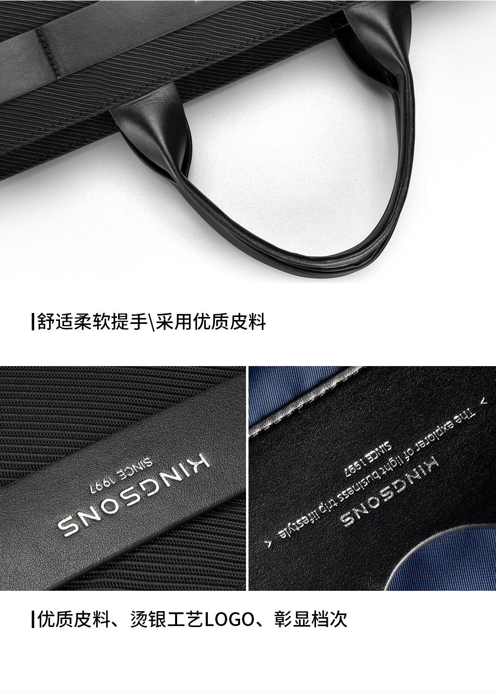 Kingsons Business-Laptoptasche – wasserdicht, stoßfest, mit mehreren Fächern | 3257 