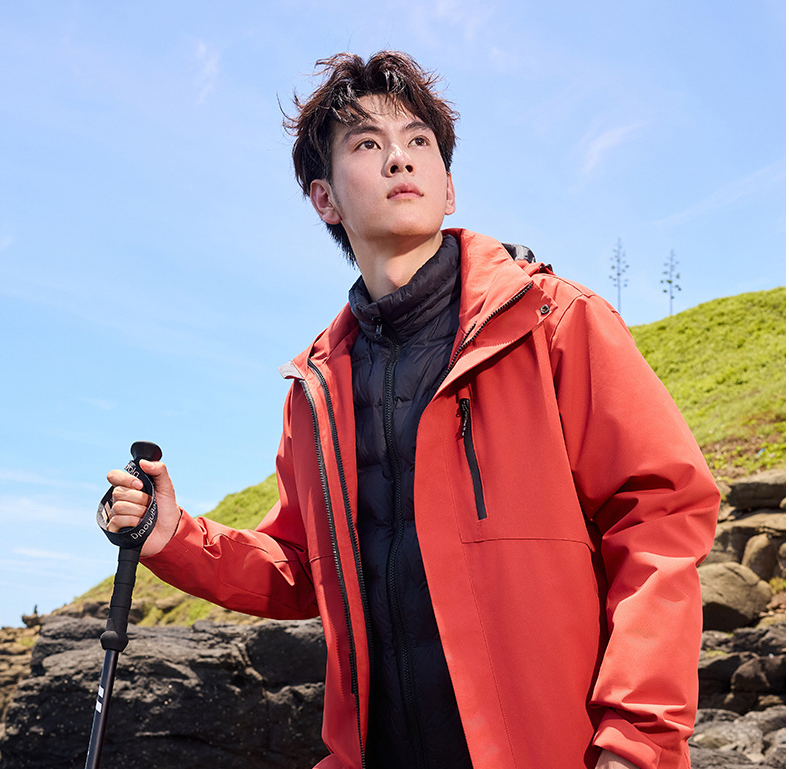 DZRZVD 3-in-1 Down Jacket | 5000mm Waterproof Trekking Coat with Detachable Down Layer | All-Season Outdoor Protection | 250826