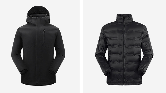 DZRZVD 3-in-1 Down Jacket | 5000mm Waterproof Trekking Coat with Detachable Down Layer | All-Season Outdoor Protection | 250826