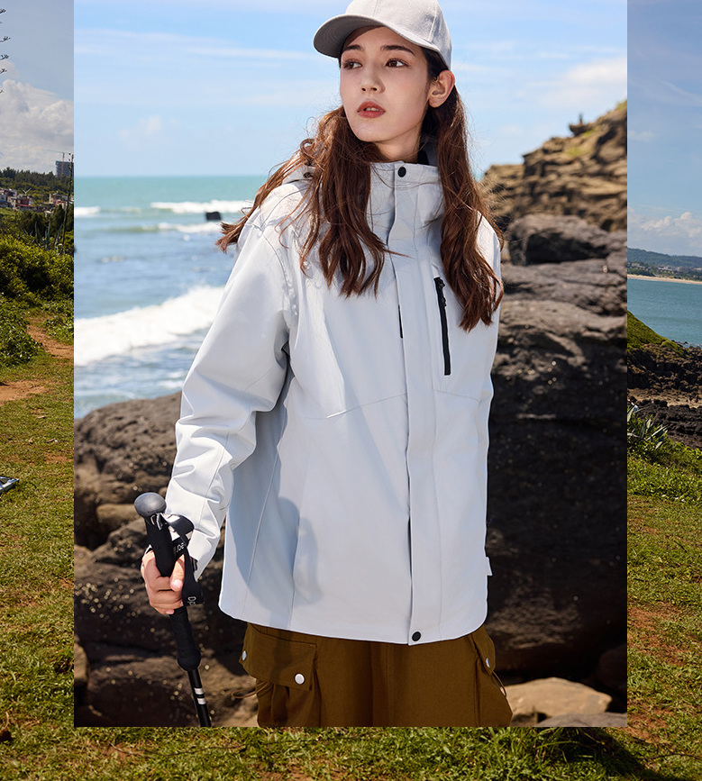 DZRZVD 3-in-1 Down Jacket | 5000mm Waterproof Trekking Coat with Detachable Down Layer | All-Season Outdoor Protection | 250826