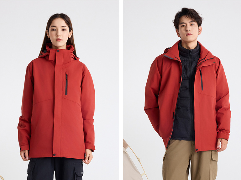 DZRZVD 3-in-1 Down Jacket | 5000mm Waterproof Trekking Coat with Detachable Down Layer | All-Season Outdoor Protection | 250826