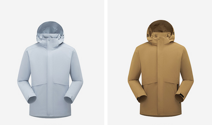 Men's 3-in-1 Winter Jacket with 90% White Duck Down | Waterproof Windproof Hiking Coat | All-Season Outdoor Protection | 251905