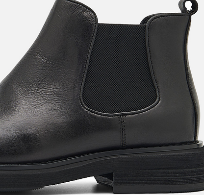 Men's Chelsea Boots | 2025 Autumn Winter British Retro Ankle Boots | Chunky Sole Leather Pull-On Boots | B3923