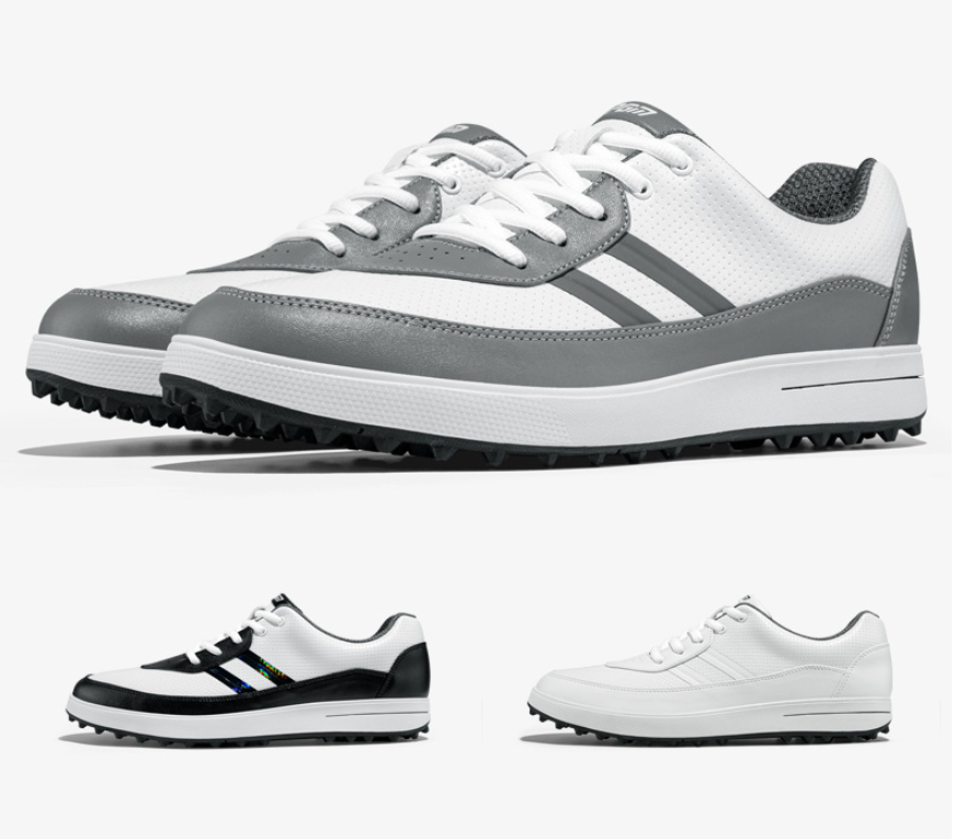 PGM Men's Waterproof Golf Shoes Spiked Athletic Sneakers All-Terrain Golf & Casual Footwear | XZ299