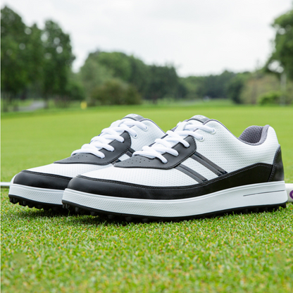 PGM Men's Waterproof Golf Shoes Spiked Athletic Sneakers All-Terrain Golf & Casual Footwear | XZ299