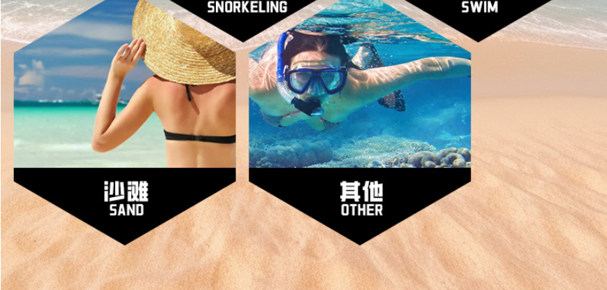 OUZO 5mm Neoprene Dive Boots | High-Top Puncture Resistant Water Shoes for Snorkeling & Surfing | Anti-Slip Beach Socks | BX5029-B