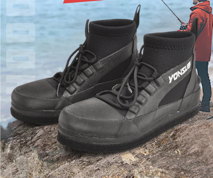 Yonsub Drainage Fishing Shoes | Quick-Dry Aqua Socks for Rock & Jetty Fishing | Anti-Slip & Cut-Resistant Water Shoes | YZ034