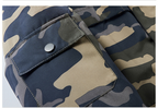 Vielseitige Camouflage-Militärjacke für Herren mit Fleecefutter, Pelzkapuze und mehreren Taschen 