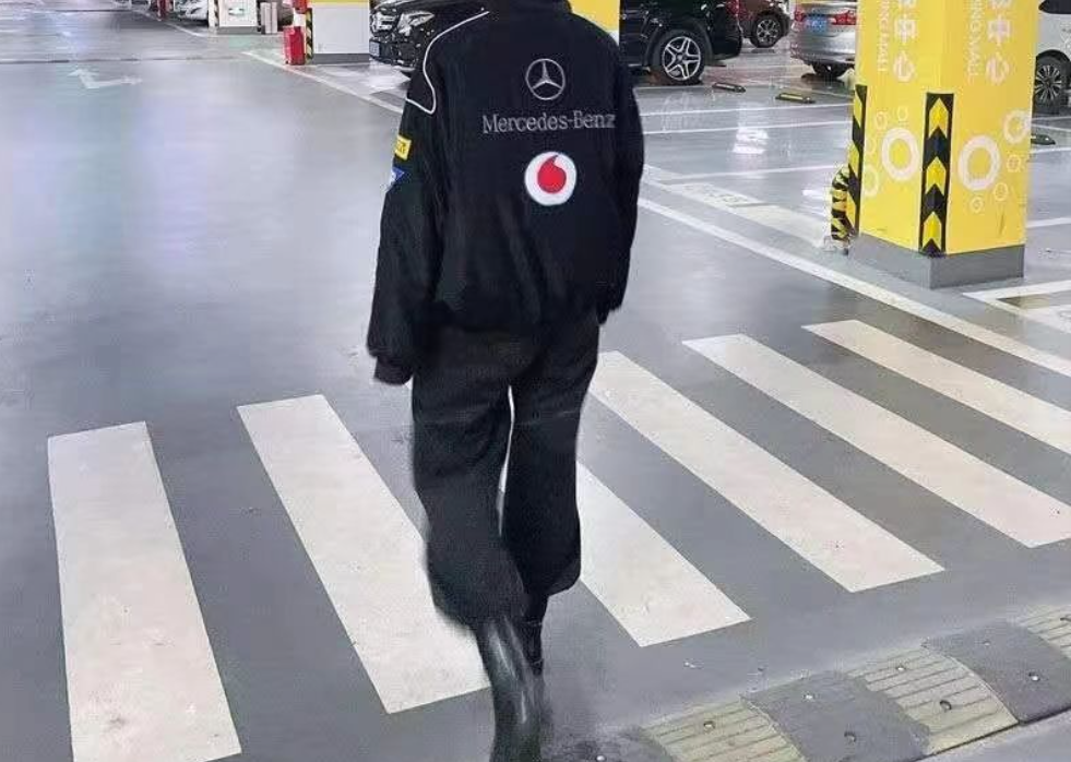F1 Mercedes-Benz Full Embroidery Racing Jacket | Official Team Style Moto Jacket for Street & Track | BZ08