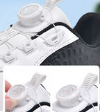 Packard Golf Shoes with Rotating Buckle | Anti-Slip Spiked Golf Madison Trainers | Breathable Microfiber Athletic Boots