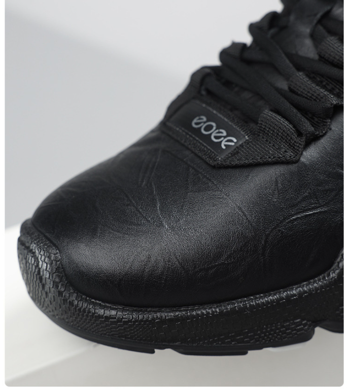 Men’s Leather Waterproof Walking Trainers | Business Casual Outdoor Sneakers | Soft Cushioned Comfort Shoes