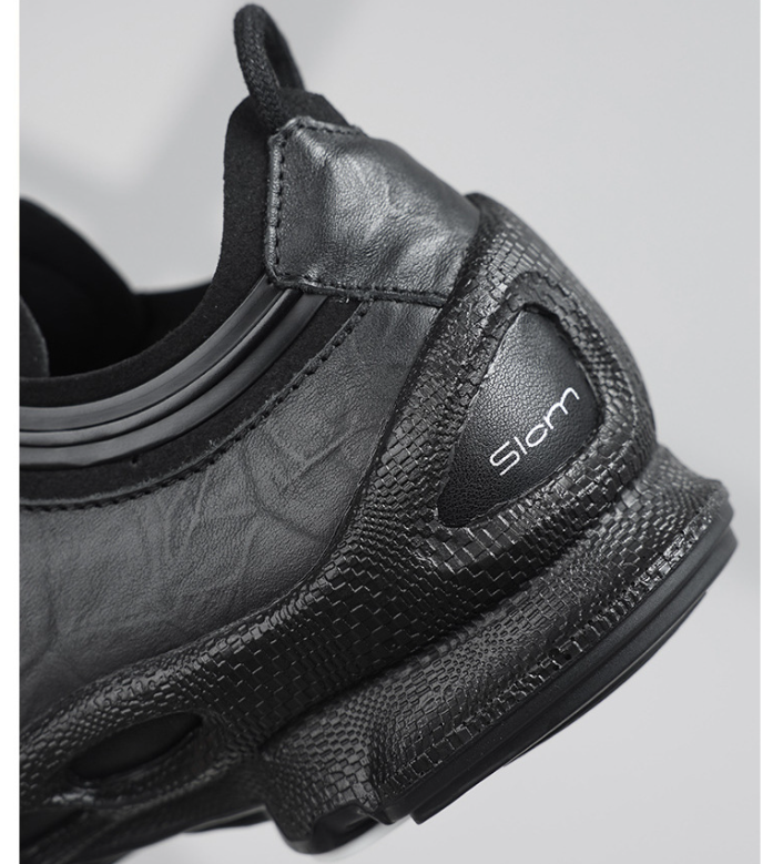 Men’s Leather Waterproof Walking Trainers | Business Casual Outdoor Sneakers | Soft Cushioned Comfort Shoes