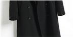 100% Wool Double-Faced Long Coat Men | Premium Tailored Overcoat | Business & Casual Winter Outerwear Wool Trench Coat