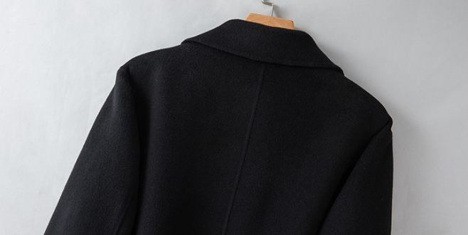 100% Wool Long Trench Coat with Belt | Men’s Knee-Length Double-Faced Wool Overcoat | Premium Winter Outerwear Trench coat