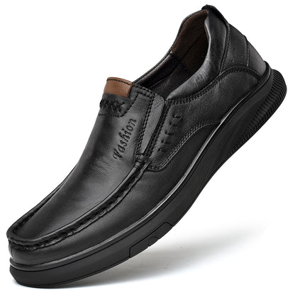 Men's Casual Breathable British Leather Shoes Stylish & Comfortable Footwear | B2231