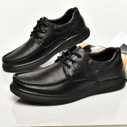 Men's Casual Breathable British Leather Shoes Stylish & Comfortable Footwear | B2231