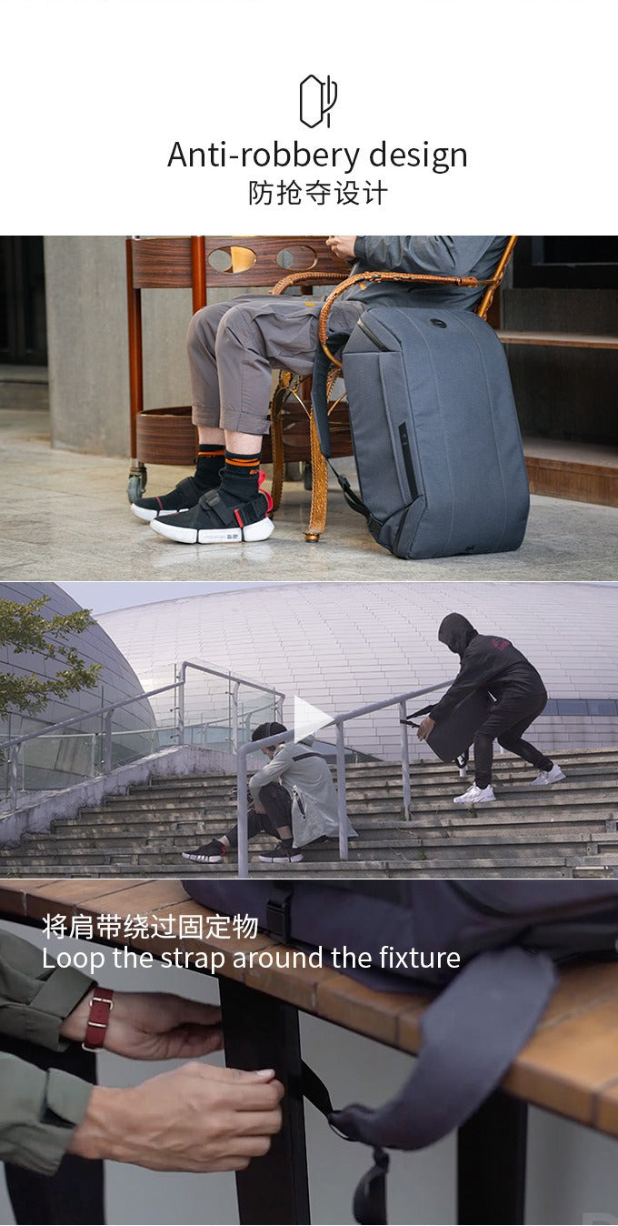 KINCASE Premium Business-Laptop- und Reiserucksack mit großem Fassungsvermögen – Wasserabweisend, Diebstahlschutz, RFID-Schutz | KC-1816 