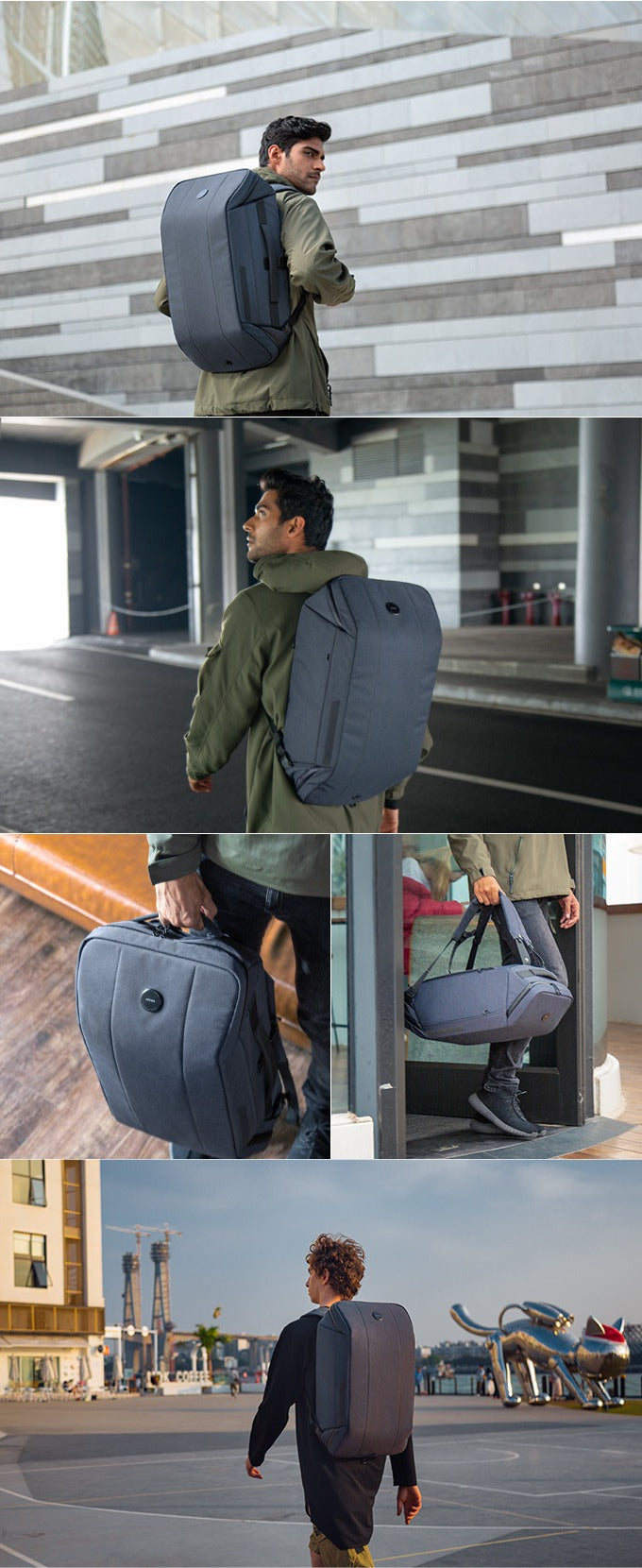 KINCASE Premium Business-Laptop- und Reiserucksack mit großem Fassungsvermögen – Wasserabweisend, Diebstahlschutz, RFID-Schutz | KC-1816 