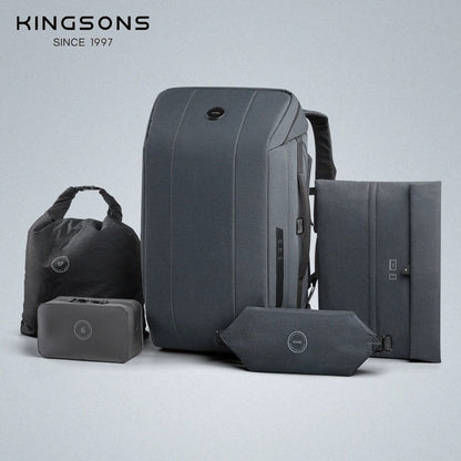 KINCASE Premium Business-Laptop- und Reiserucksack mit großem Fassungsvermögen – Wasserabweisend, Diebstahlschutz, RFID-Schutz | KC-1816 