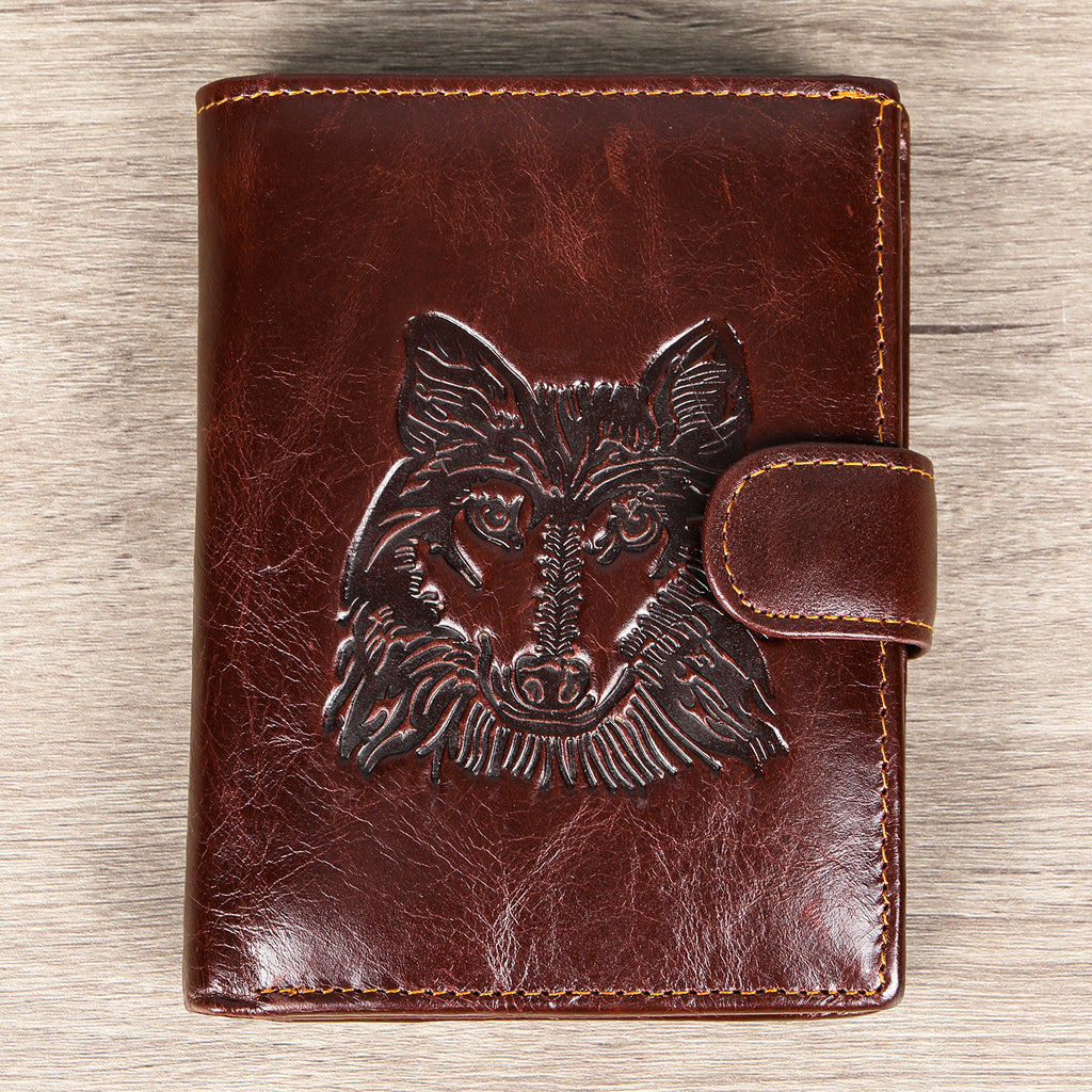 Antimagnetische RFID-blockierende Echtleder-Geldbörse für Herren, schmales Kartenetui und Geldbörse | 1131 