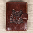 Antimagnetische RFID-blockierende Echtleder-Geldbörse für Herren, schmales Kartenetui und Geldbörse | 1131 