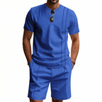 Herren-Lounge-Set mit Waffelstruktur – 2025 Frühling/Sommer, lässiges zweiteiliges Outfit | CY20 