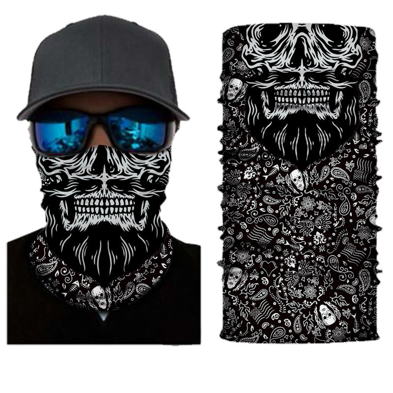 Confezione da 3/6 scaldacollo da uomo, fascia per il viso, bandana, maschera | S251