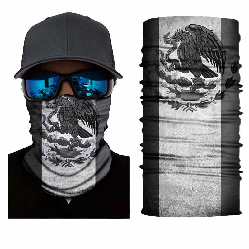 Confezione da 3/6 scaldacollo da uomo, fascia per il viso, bandana, maschera | S251