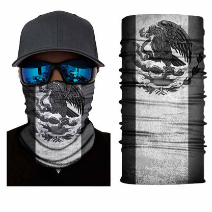 Confezione da 3/6 scaldacollo da uomo, fascia per il viso, bandana, maschera | S251