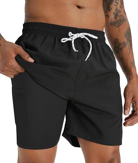 Sommer-Strandshorts mit 3D-Druck für Herren, doppellagig, schnelltrocknend, atmungsaktiv, auffällige Designs | SCDK-QK 
