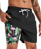 Sommer-Strandshorts mit 3D-Druck für Herren, doppellagig, schnelltrocknend, atmungsaktiv, auffällige Designs | SCDK-QK 