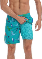 Sommer-Strandshorts mit 3D-Druck für Herren, doppellagig, schnelltrocknend, atmungsaktiv, auffällige Designs | SCDK-QK 