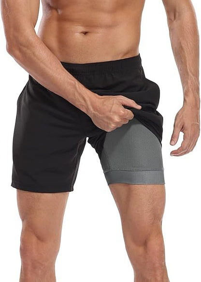 Sommer-Strandshorts mit 3D-Druck für Herren, doppellagig, schnelltrocknend, atmungsaktiv, auffällige Designs | SCDK-QK 