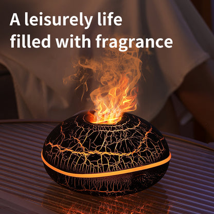Aromatherapie-Diffusor mit realistischem Flammeneffekt – 7-farbiger LED-Luftbefeuchter mit USB-Stromversorgung für Zuhause, Büro und Schlafzimmer | SD13 