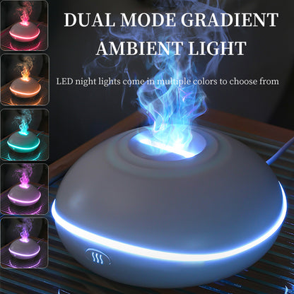 Aromatherapie-Diffusor mit realistischem Flammeneffekt – 7-farbiger LED-Luftbefeuchter mit USB-Stromversorgung für Zuhause, Büro und Schlafzimmer | SD13 