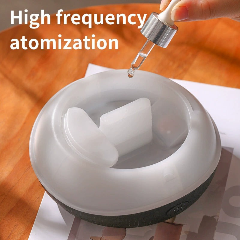 Aromatherapie-Diffusor mit realistischem Flammeneffekt – 7-farbiger LED-Luftbefeuchter mit USB-Stromversorgung für Zuhause, Büro und Schlafzimmer | SD13 