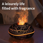 Aromatherapie-Diffusor mit realistischem Flammeneffekt – 7-farbiger LED-Luftbefeuchter mit USB-Stromversorgung für Zuhause, Büro und Schlafzimmer | SD13 