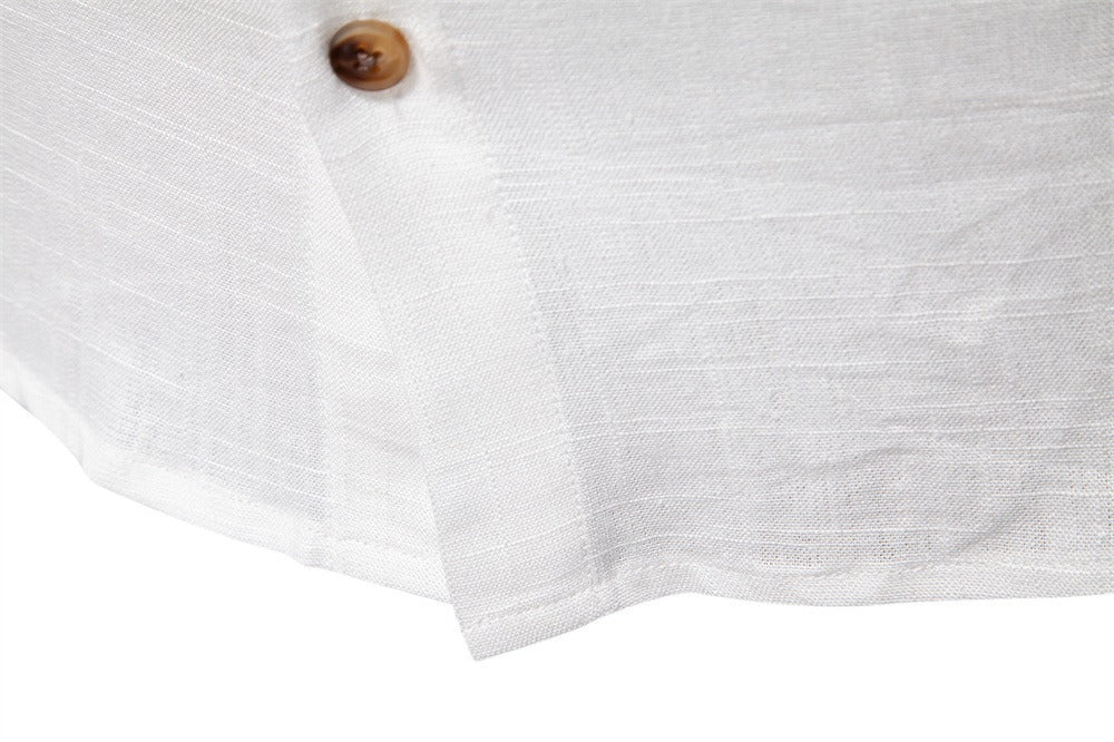 Herrenhemd aus Leinenmischung - 2025 Frühling Slim-Fit Casual Top | SH2025 