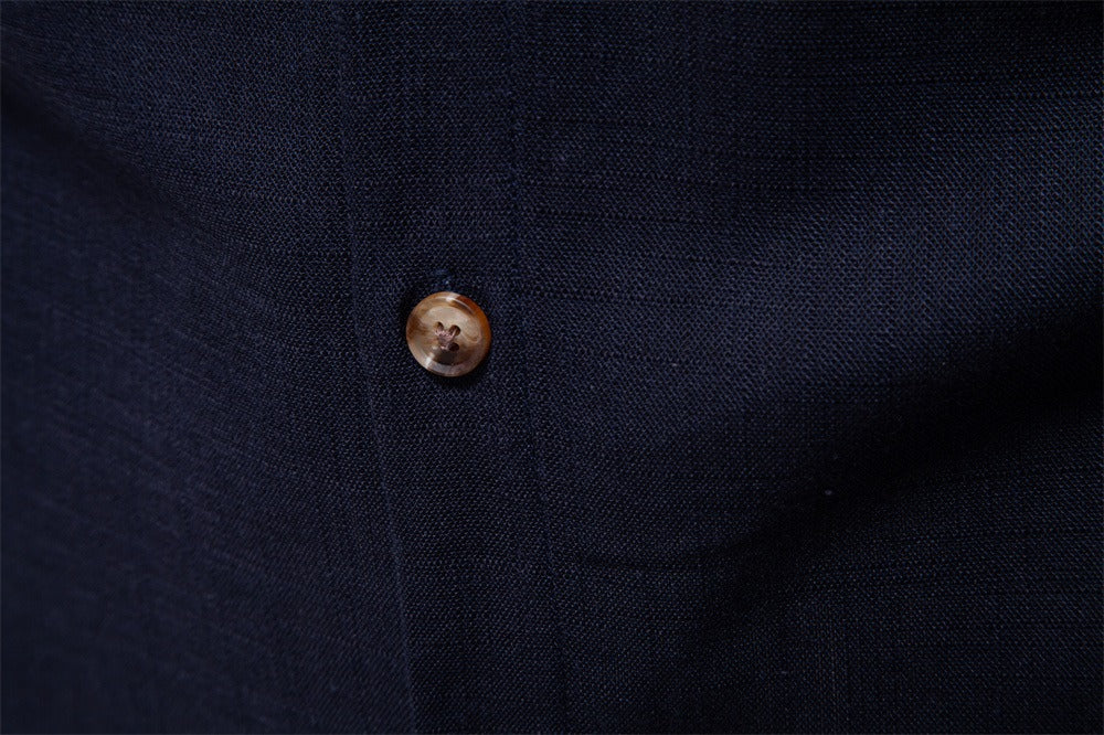 Herrenhemd aus Leinenmischung - 2025 Frühling Slim-Fit Casual Top | SH2025 