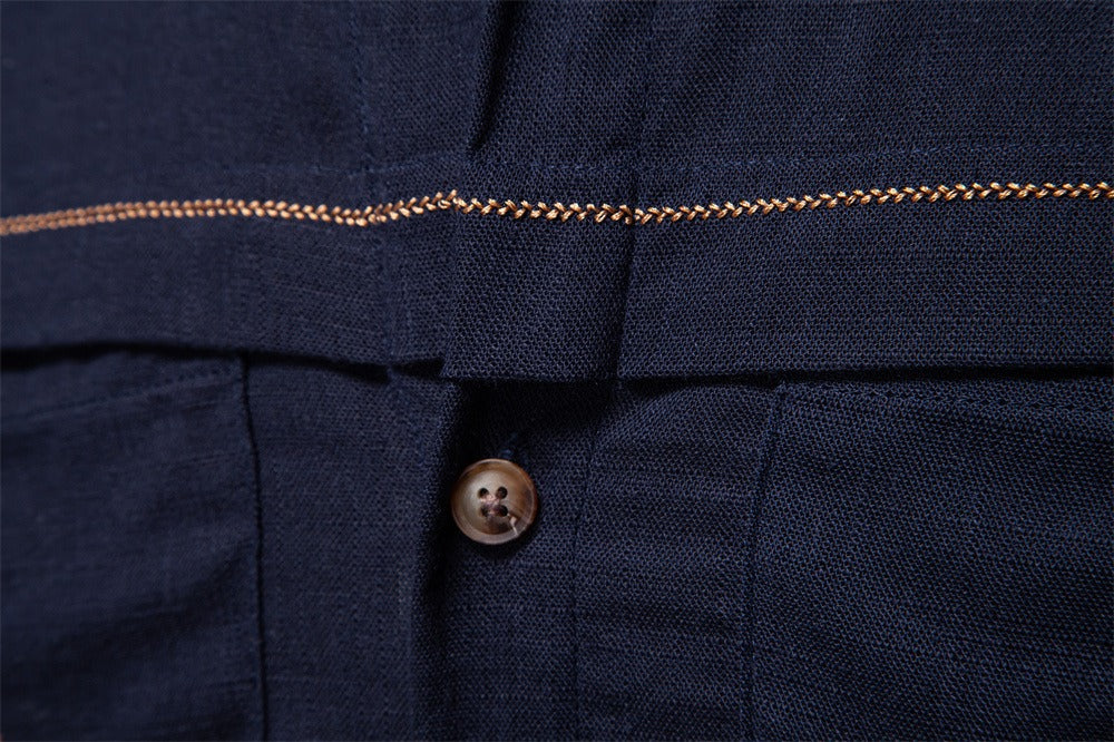 Herrenhemd aus Leinenmischung - 2025 Frühling Slim-Fit Casual Top | SH2025 