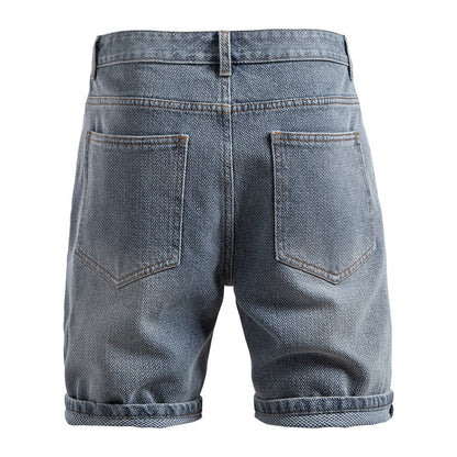 Herren Vintage Straight-Leg Denim Shorts - 2025 Sommer Mid-Thigh Casual Jeans Shorts | ST0018 