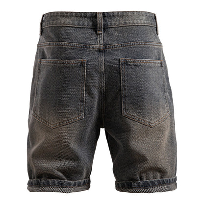 Herren Vintage Straight-Leg Denim Shorts - 2025 Sommer Mid-Thigh Casual Jeans Shorts | ST0018 