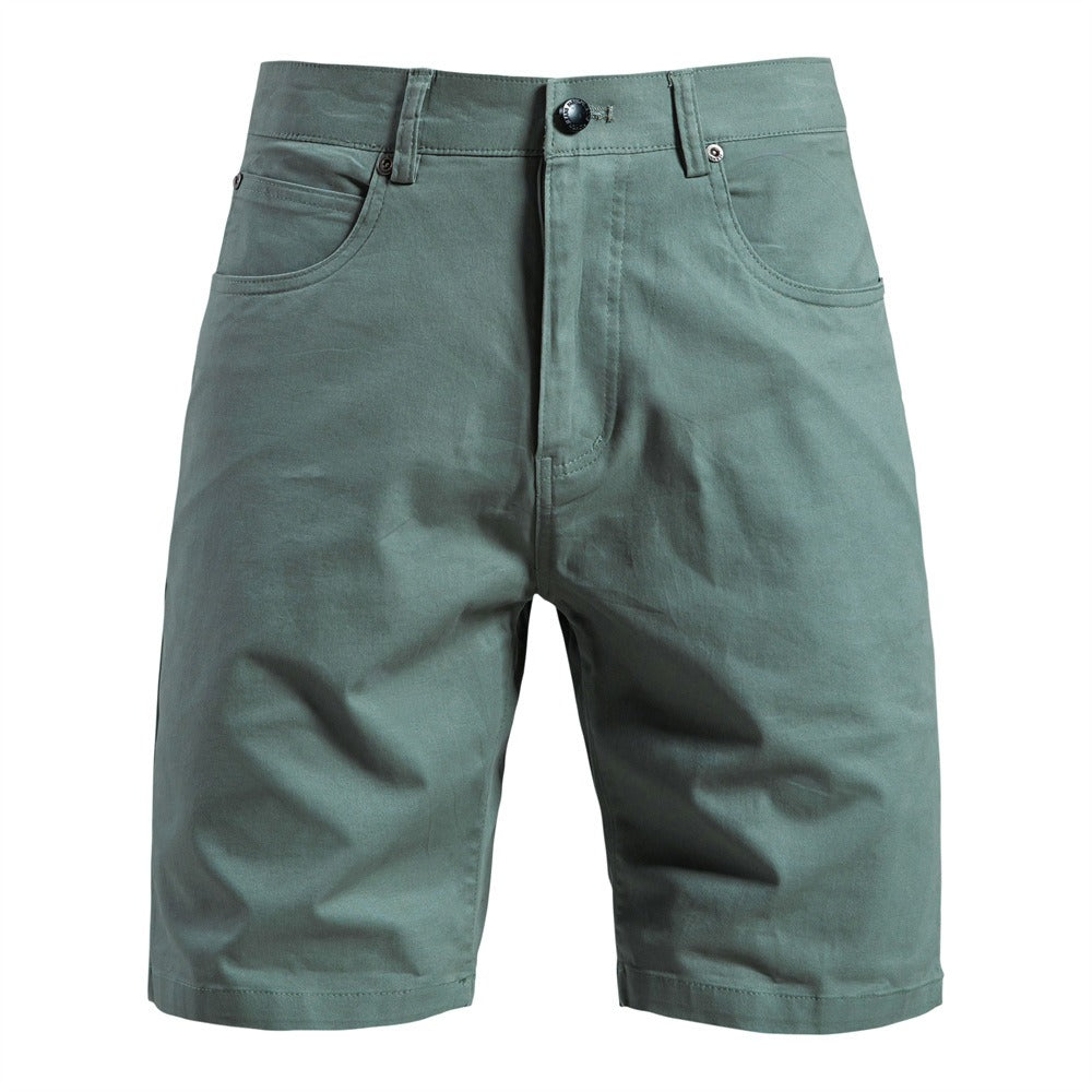 Herren Baumwolle Casual Cargo Shorts Sommer Slim Fit 5-Zoll Straight-Leg Short | ST010 