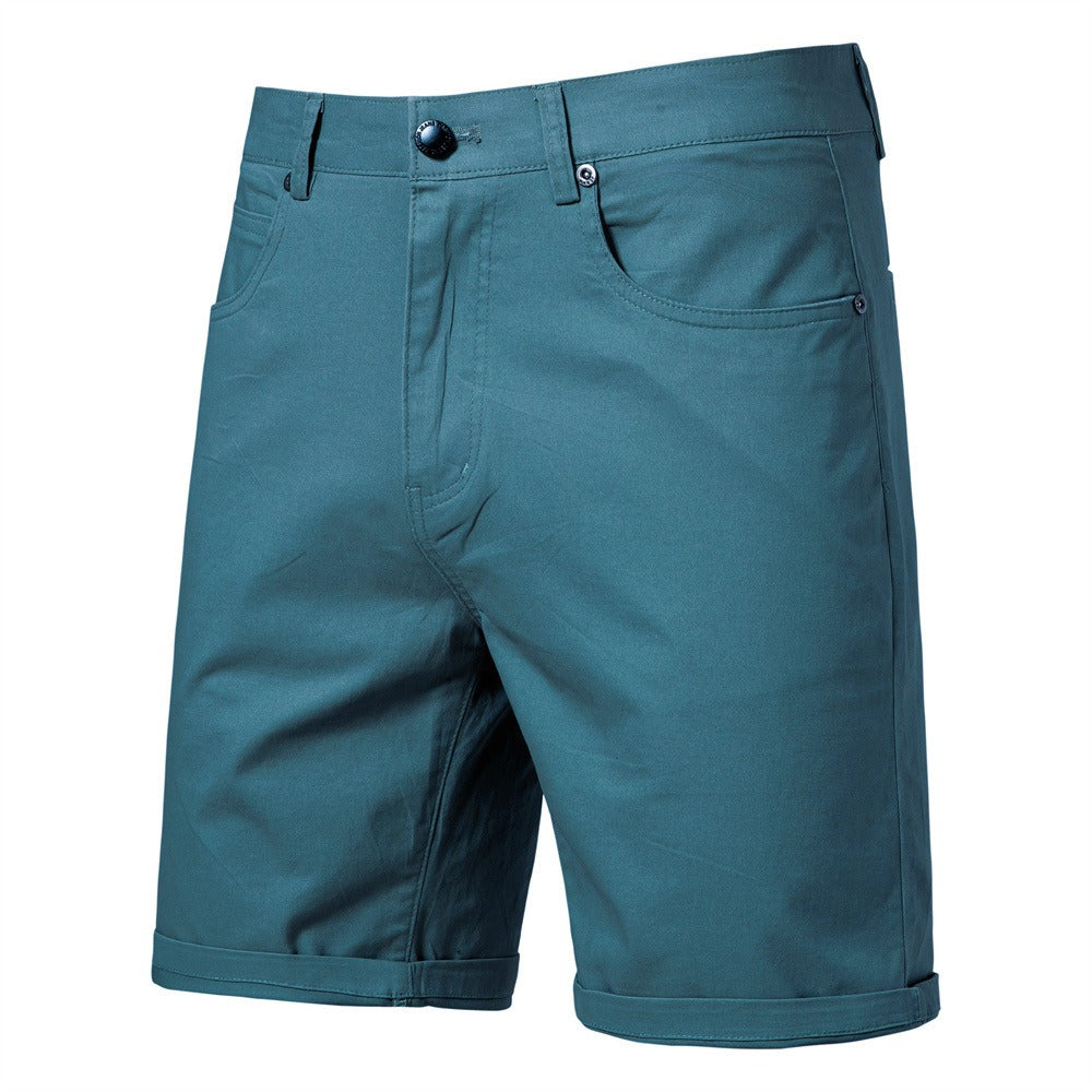 Herren Baumwolle Casual Cargo Shorts Sommer Slim Fit 5-Zoll Straight-Leg Short | ST010 